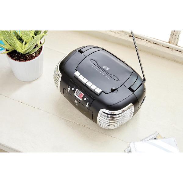 GPO Boombox Boombox Radio-CD-Casette - Zwart