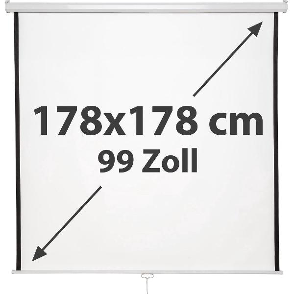 TecTake - beamerscherm 99 inch - oprolbaar - 402082