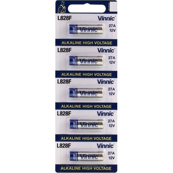 5x A27 12v batteries Alkaline L828F MN27 27A L828 battery