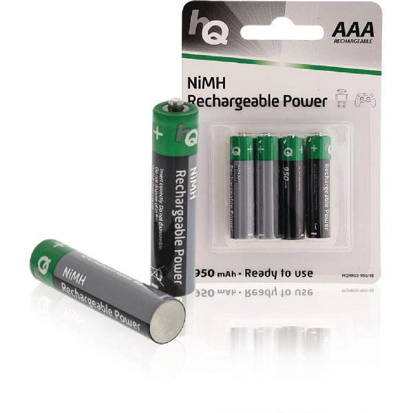 HQ AAA Oplaadbare Batterijen - 950 mAh - 4 stuks
