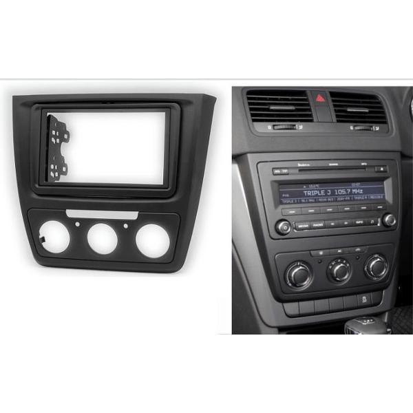 2-DIN SKODA Yeti 2009+ (Manual Air-Conditioning) frame Audiovolt 11-584