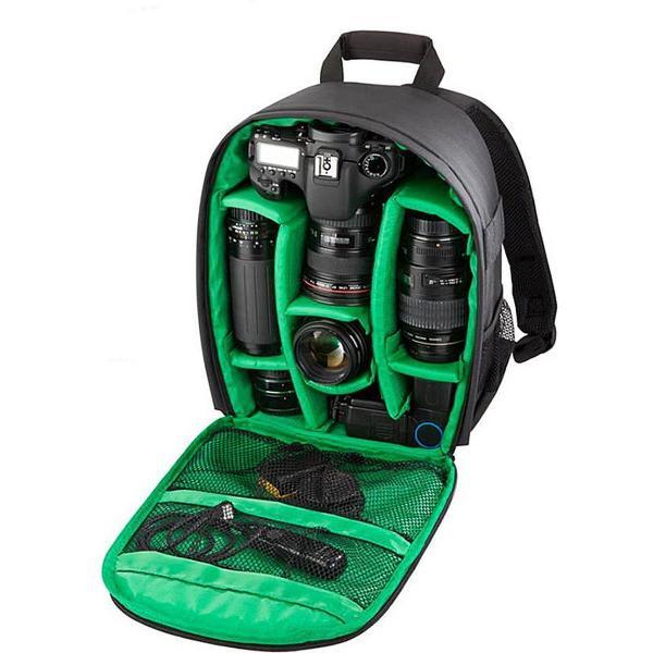 Camera Rugzak voor Camera en Lens - Lovnix Fototas | 32 Centimeter | Groen
