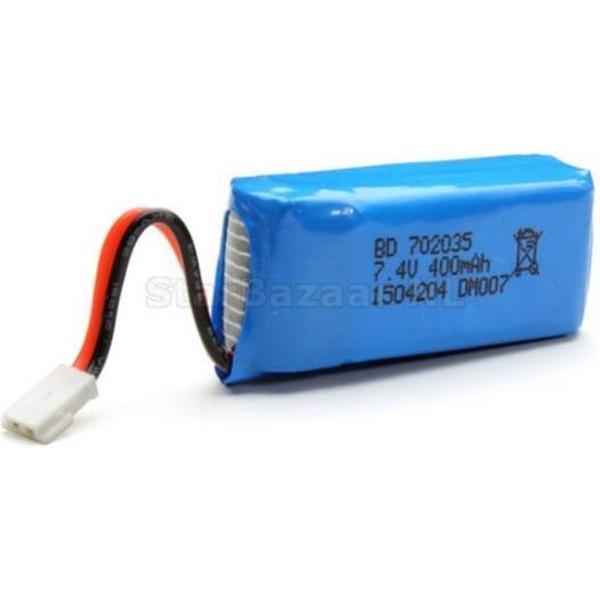 Accu 7,4v 400 mAh Blauw