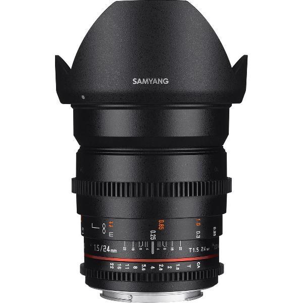 Samyang 24mm T1.5 Vdslr Ed As If Umc II - Prime lens - geschikt voor Sony Systeemcamera