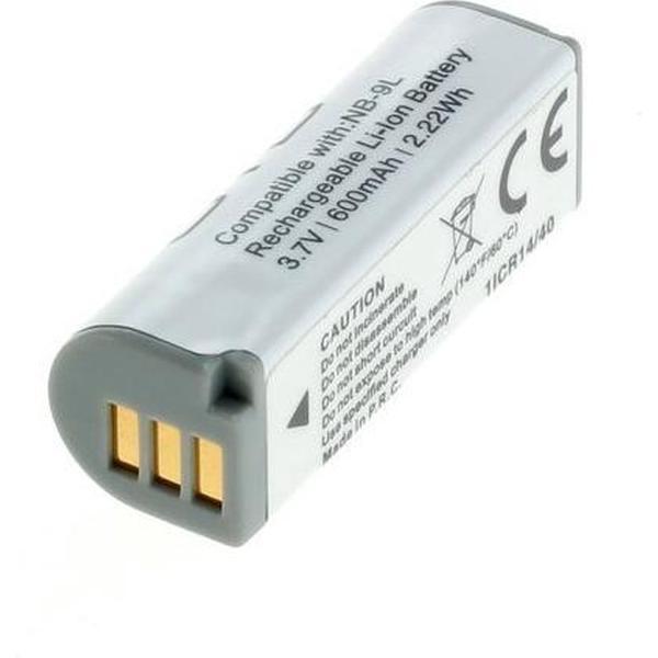 OTB Camera accu compatibel met Canon NB-9L / 600 mAh