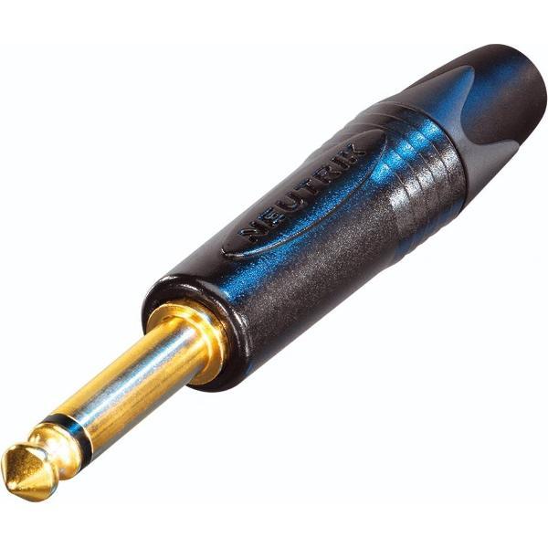 Neutrik NP2X-B 6,35mm Jack (m) connector - metaal - 2-polig / mono