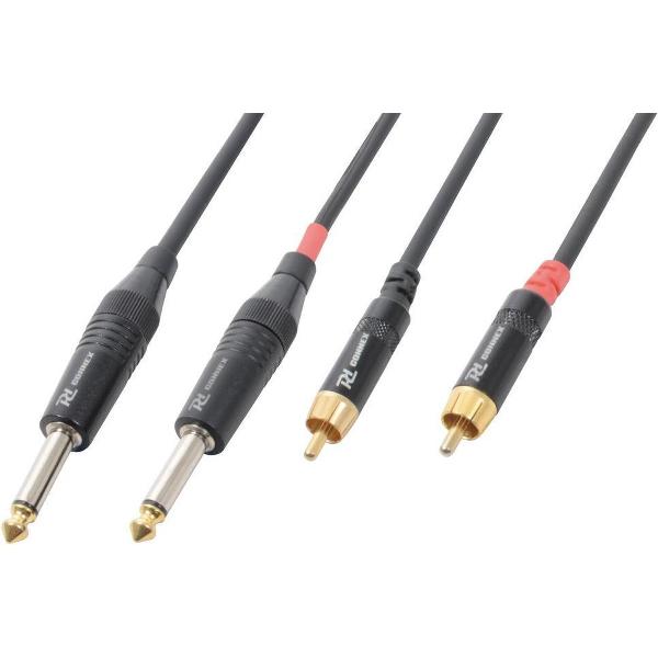 PD Connex Kabel 2x 6.3 Mono - 2x RCA Male 6m
