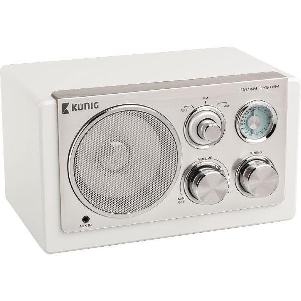 Konig AM/FM radio / wit