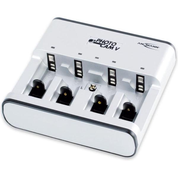Ansmann Photocam V Batterijlader NiCd, NiMH AAA (potlood), AA (penlite), C (baby), D (mono), 9 V (blok)
