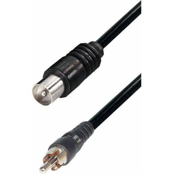 Coax mannelijk naar RCA kabel voor Atari 2600 - 1,5 meter