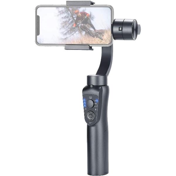 Gimbal 4000Mah - 3-Axis mobile Stabilizer met Zoom Control, Auto Tracking en joystick besturing - USB aux uitgang - o.a. voor iPhoneXs - Max Xr X8 - Plus 8, 7, 6, Samsung Galaxy S9, S8, S7 Huawei - professioneel stabiel filmen - tiktok