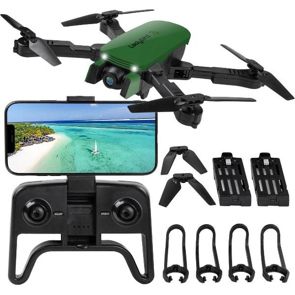 Fulvus Drone - Groen - 4K Dual Camera - Mini Drone - Voor Buiten - Inklapbaar - Foto - Video - Extra Accu