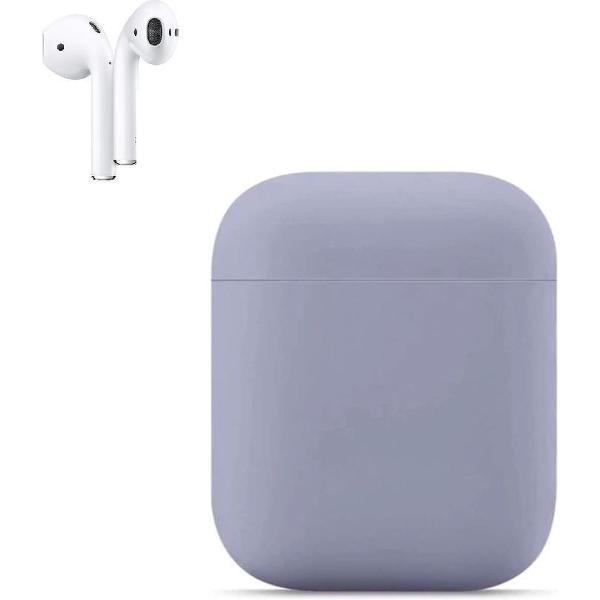 Apple AirPods Siliconen Hoesje | Lavendel | Bescherm Hoesje | Case Apple AirPods 1 en 2