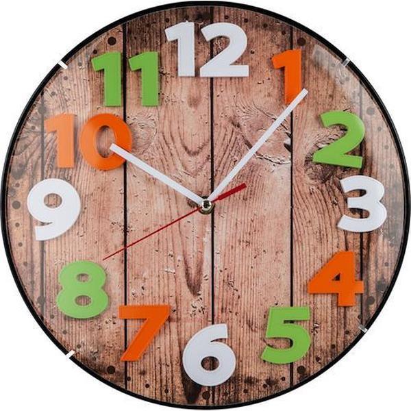 Technotrade Wanduhr Holz/bunt