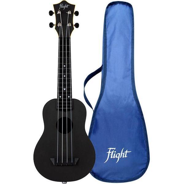 Flight Electro Sopraan Ukelele - Travel Series - Piezo Pickup - Zwart - TUS35EBK