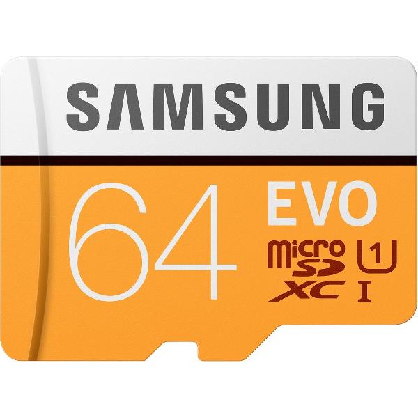 Samsung EVO flashgeheugen 64 GB MicroSDXC Klasse 10 UHS-I