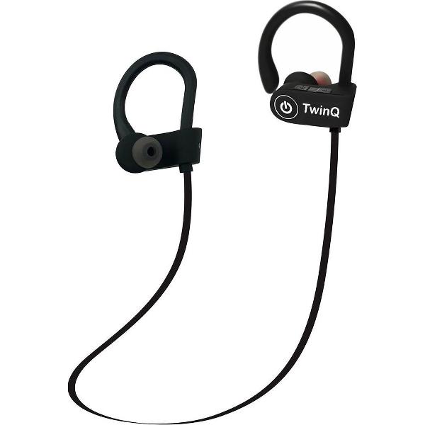 TwinQ Draadloze In-ear Bluetooth Sport Oordopjes - Voor hardlopen of fitness - Zwart