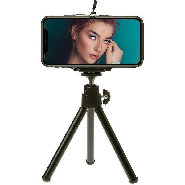 QY Mini Statief voor Smartphone GoPro en SLR-camera - Tripod met Telefoonhouder