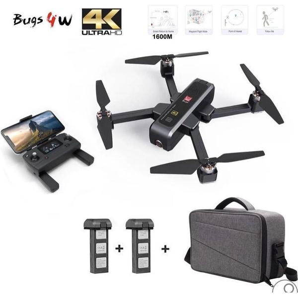 MJX BUGS B4W Drone - 4K ULTRA HD Camera - Brushless motor - GPS 1.6km - opvouwbaar - Extra accu en Opbergtas