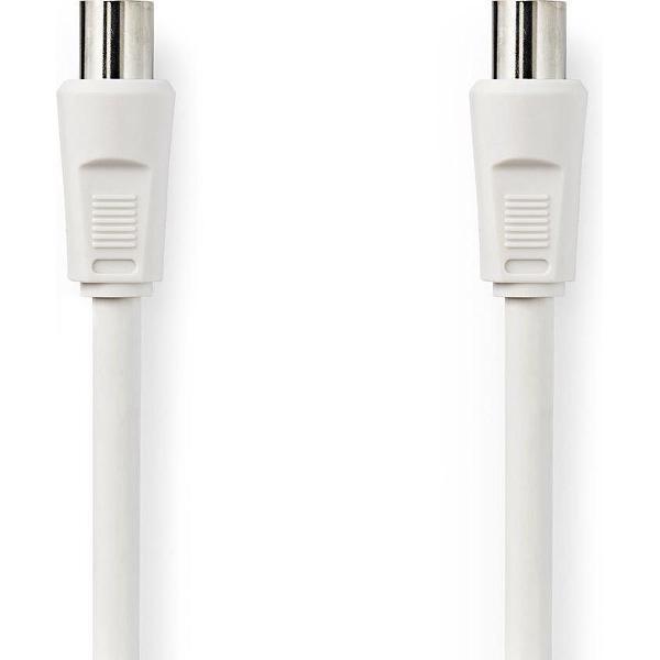 Coaxkabel | IEC (Coax) Male | IEC (Coax) Female | 5,0 m | Wit
