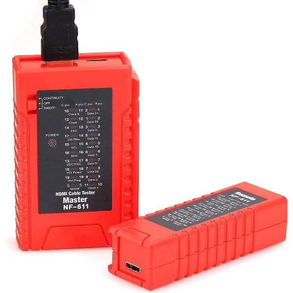 Professionele HDMI Kabeltester - Kabel Tester Voor Het Testen Van HDMI (A) & Mini (C) HDMI Kabels - HDMI 1.0, 1.1, 1.2, 1.3 en 1.4 Compatible