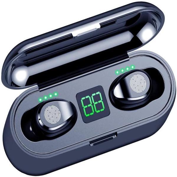 Draadloze oortjes / in-ear oordopjes - Bluetooth Draadloze buds - Luxe indicator & Telefoon houder in 1 - Geschikt voor alle smartphones o.a Samsung & Iphone, , galaxy buds ,huawei, sony - Zwart.- (ook beschikbaar in wit) . AANBIEDING!