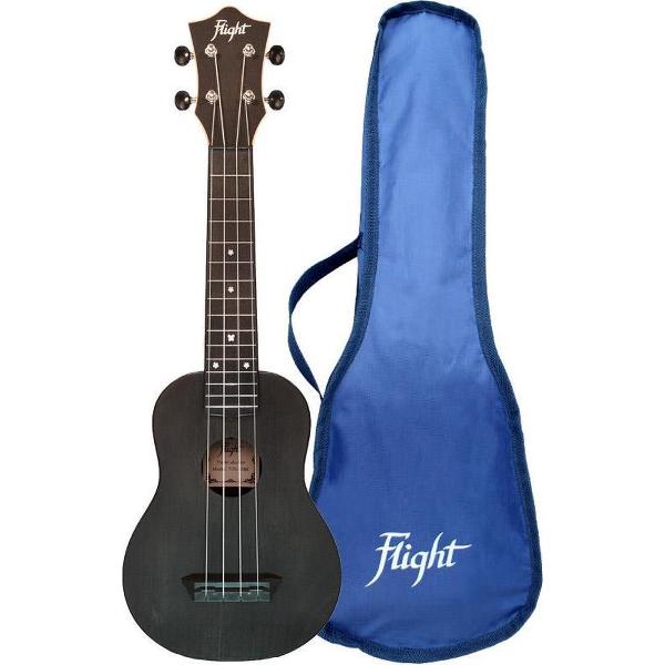 Flight Sopraan Ukelele - Travel Series - Zwart - TUS35BK