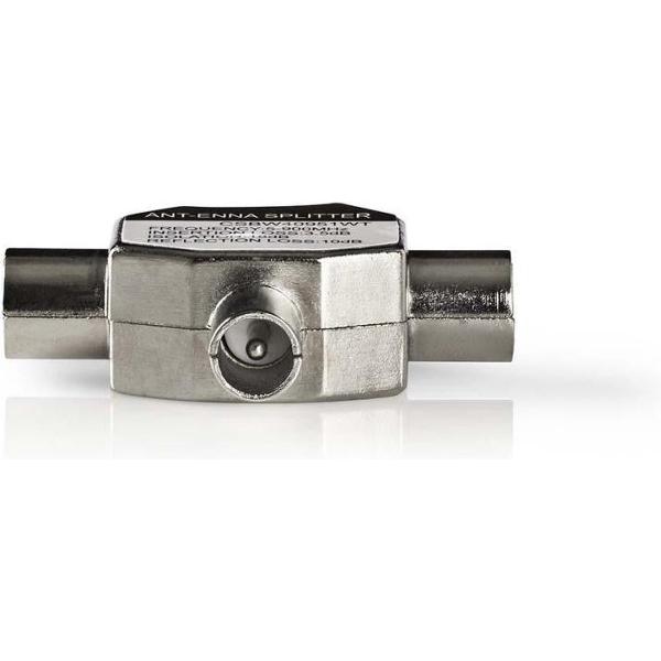 Nedis CSBW40951WT Adapter Coax Iec (coax) Male - 2x Iec (coax) Female