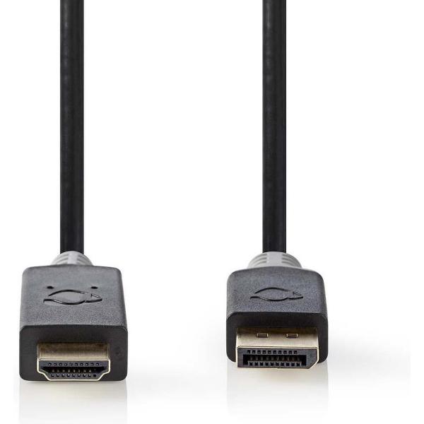 DisplayPort - HDMI-kabel | DisplayPort male - HDMI™-connector | 2,0 m | Antraciet