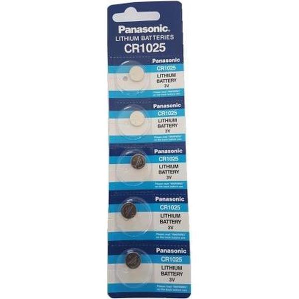 Panasonic Lithium CR1025 3V batterij - Blister van 5 Stuks