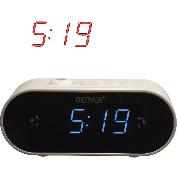 Denver CRP-717 - Wekkerradio met projectie - Wit