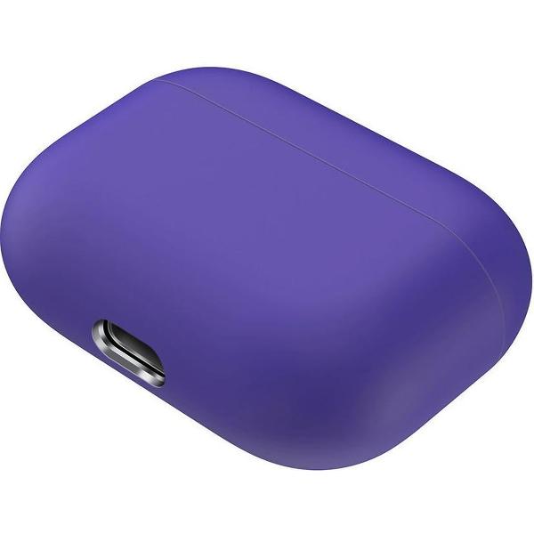 Case Cover Voor Apple Airpods Pro- Siliconen design | Paars
