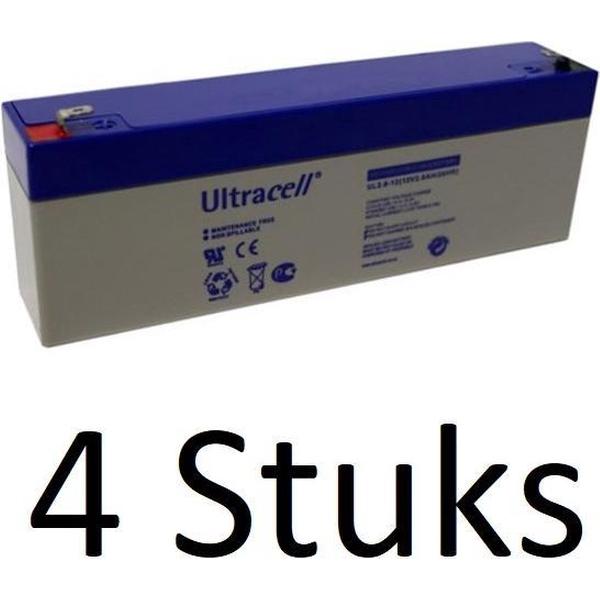 4 Stuks Loodaccu Ultracell UL 12v 2600mAh