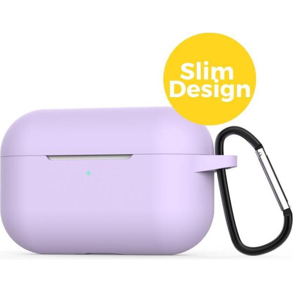 Apple Airpods Pro Siliconen Case Hoesje - Beschermhoes - Paars