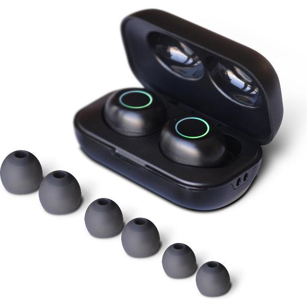 In-ear draadloze TOUCHSCREEN oordopjes compatibel met draadloze oplader - Encore Fly Touch - Europees merk - Bluetooth 5.0 - Sport & Lifestyle - TWS koptelefoon compatibel met Apple, Android, Windows : tablet, smartphone, tv, computer