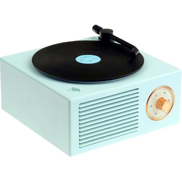Qy Retro Bluetooth Speaker - Vintage Blue