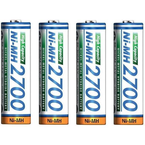 4 x AA Panasonic batterijen - 2700mAh