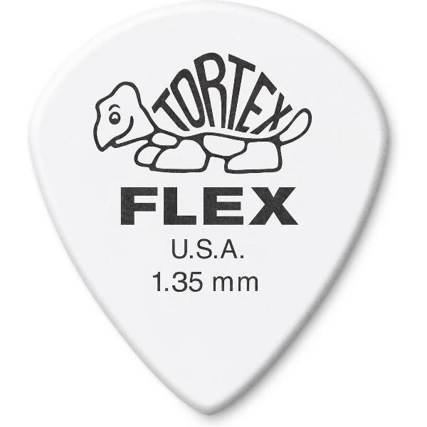 Dunlop Tortex Flex Jazz III 1.35 mm Pick 6-Pack Jazz plectrum