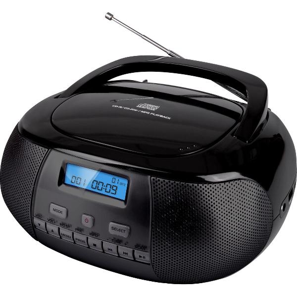 Nikkei NPRD58BK - Draagbare DAB+ Radio/CD-speler