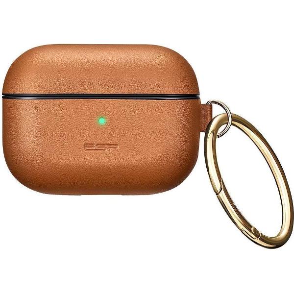 ESR Metro Leather Case voor Apple AirPods Pro - Bruin