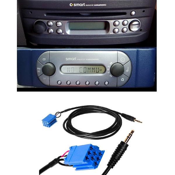 Smart For Two 450 Aux Kabel Adapter Input Grundig Mp3 Youtube Iphone