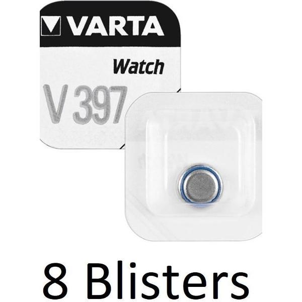 8 stuk (8 blisters a 1 st) Varta SR726 SW/SR59 SW/V397 Single-use battery Zilver-oxide 1,55 V