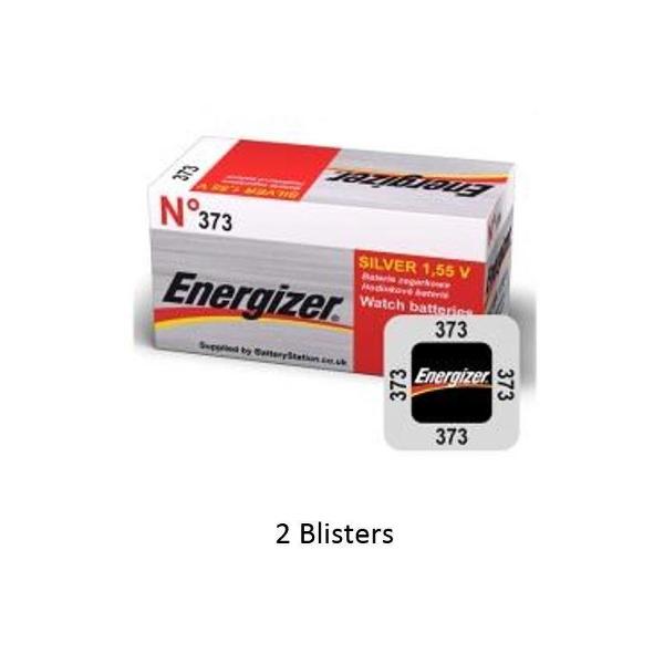 2 stuks (2 blisters a 1 stuk) Energizer 373 LD Knoopcel batterij Zilver-oxide (S) 1,55 V