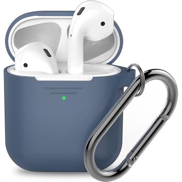 KeyBudz Podskinz Keychain cover voor Airpods oplaadcase - Cobalt Blue