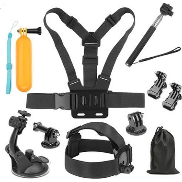 WiseGoods GoPro Hero Accessoire Set - Geschikt Voor Go Pro Hero 4/5/6/7 - Action Cam Selfiestick - Mount - Selfiestick - Strap