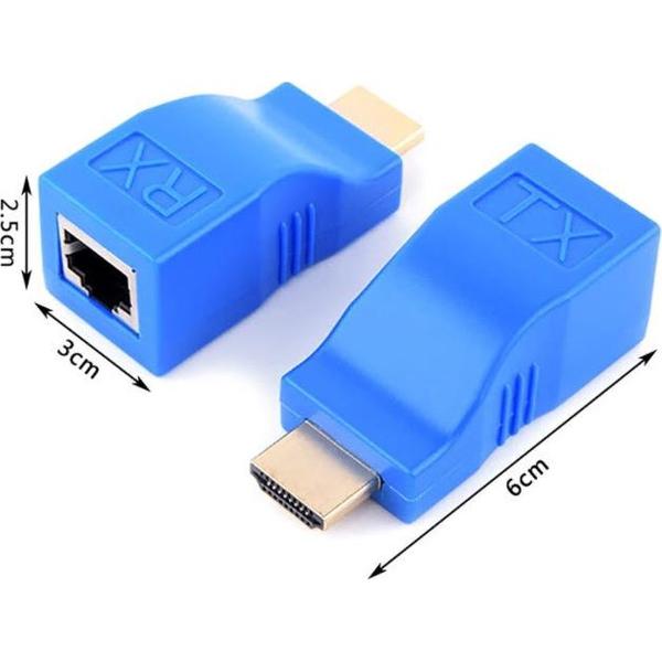 HDMI Extender adapter set van 2