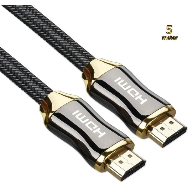 Behave HDMI Kabel 2.0 - Ultra HD 4K High Speed (60hz) - 18 GBPS - HDMI naar HDMI - Gold Plated - 5 Meter