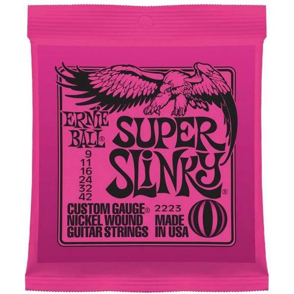 Snarenset elektrische gitaar Ernie Ball EB-2223 Custom Gauge Super Slinky