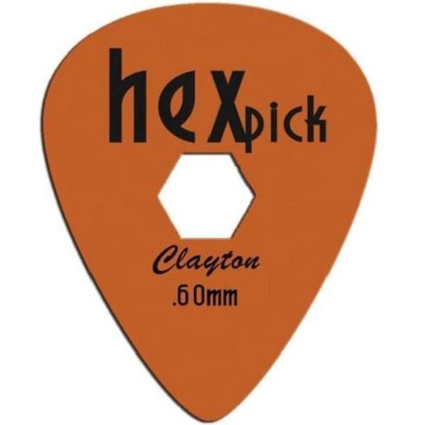 Clayton Hexpick plectrums 0.60 mm 6-pack