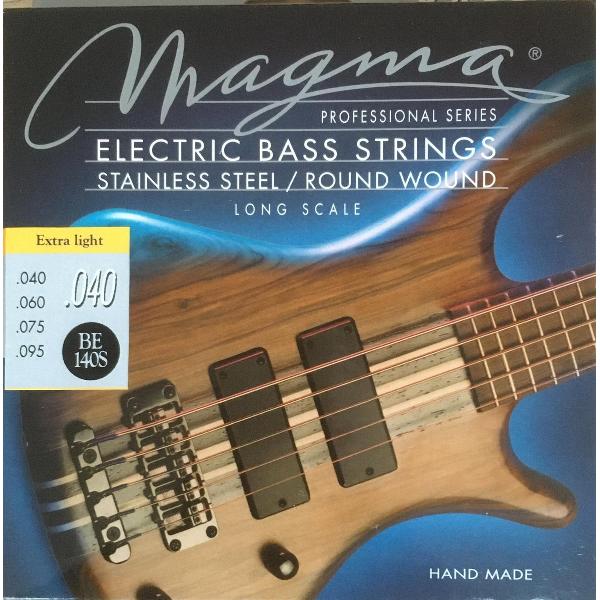 Magma BE140S prof. bassnaren voor 4-snarige basgitaar roestvrij staal Extra Light + stainless steel